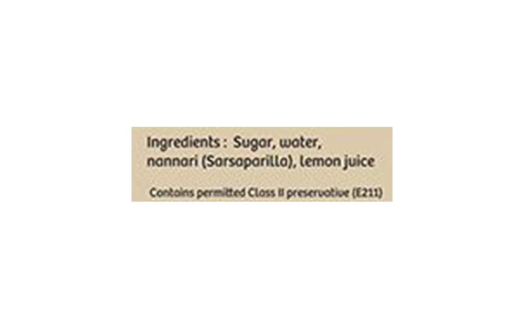 Gulabs Nannari Syrup    Bottle  500 millilitre